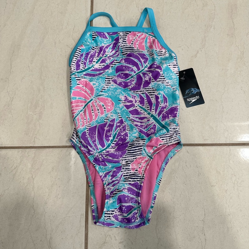 New w/Tags Women’s Speedo Flipturns Propel Back Sea Level Swimsuit Size 24